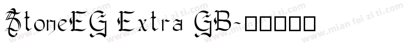StoneEG Extra GB字体转换